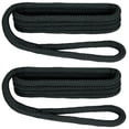 thumbnail image 1 of Extreme Max 3006.2168 BoatTector Solid Braid Nylon Fender Line - Black, Pair, 1 of 3