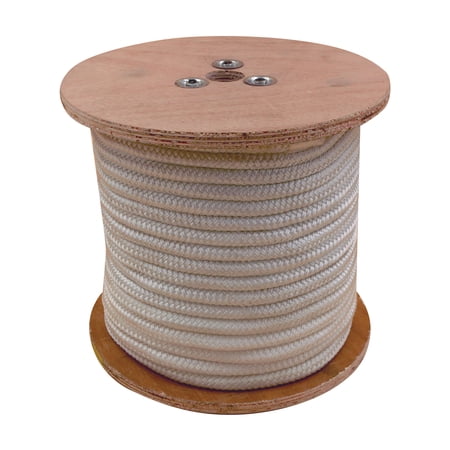 Extreme Max 3006.2177 BoatTector Double Braid Nylon Spool - 5/16" x 600', White