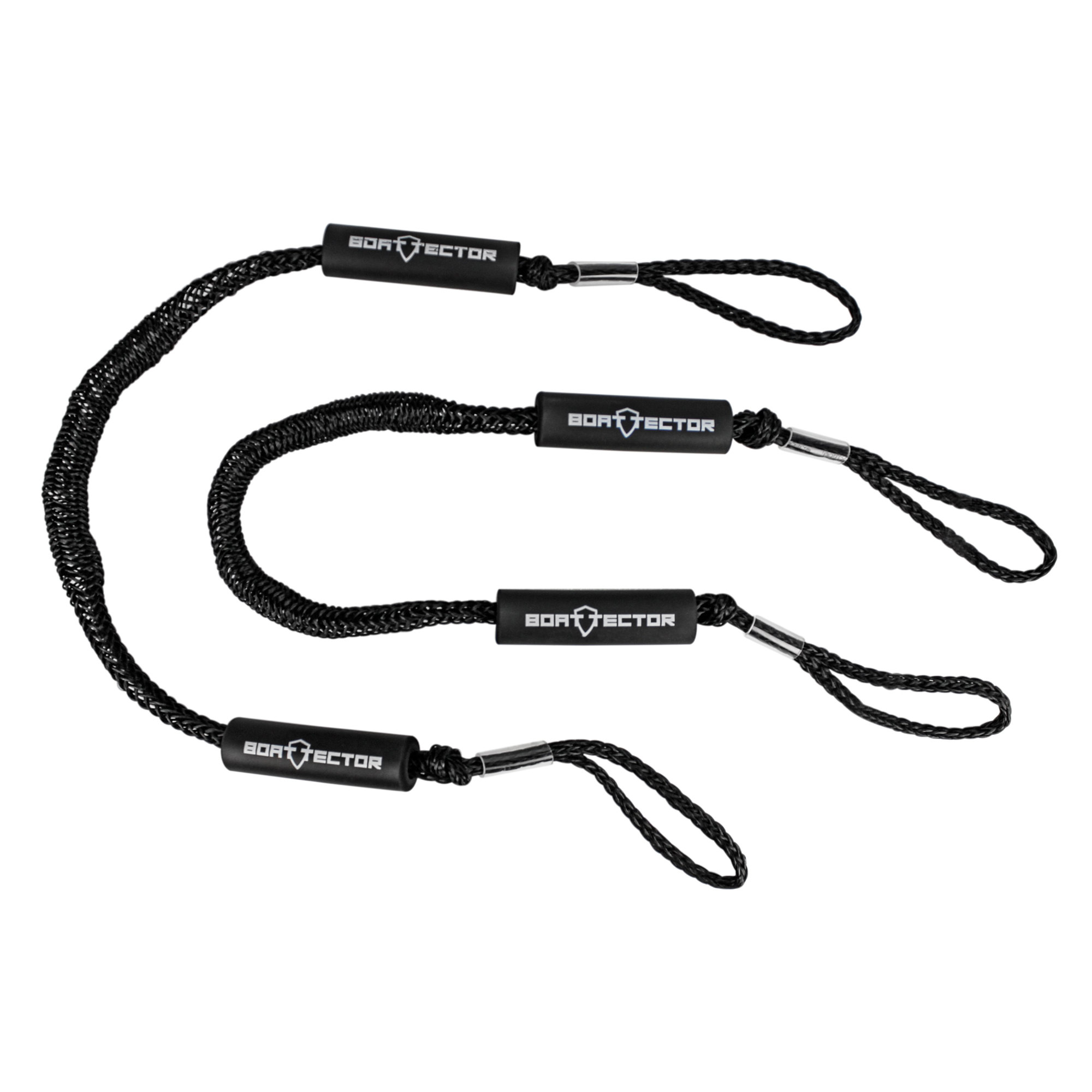 Extreme Max 3006.2358 BoatTector Bungee Dock Line Value 2-Pack - 6', Black
