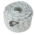 thumbnail image 1 of Extreme Max 3006.2541 BoatTector Double Braid Nylon Anchor Line with Thimble - 5/8" x 600', White w/ Blue Tracer, 1 of 3
