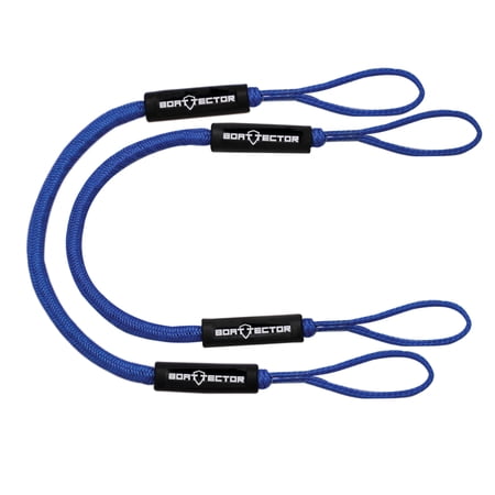 Extreme Max 3006.2568 BoatTector Bungee Dock Line Value 2-Pack - 4', Blue