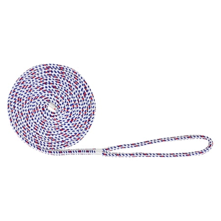 Extreme Max 3006.2615 BoatTector Double Braid Nylon Dock Line - 3/8" x 20', Old Glory