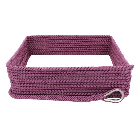 Extreme Max 3006.2648 Premium Solid Braid MFP Anchor Line with Thimble - 3/8" x 100', Burgundy