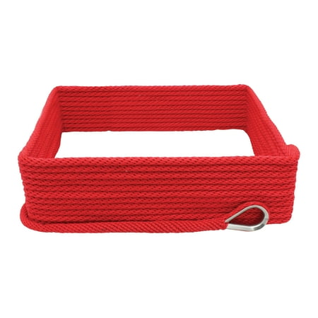 Extreme Max 3006.2651 Premium Solid Braid MFP Anchor Line with Thimble - 3/8" x 100', Red