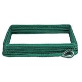 Uxiyi Premium Ankerleine 3/8" X 150' – Solid Geflochten, MFP, Mit Edelstahl-Fingerhut, Neongrün