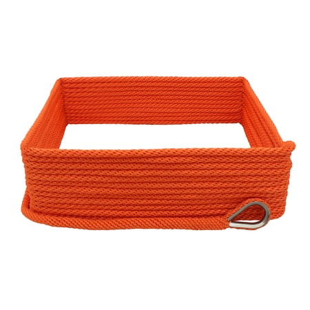 Extreme Max 3006.2672 Premium Solid Braid MFP Anchor Line with Thimble - 3/8 x 150, Neon Orange