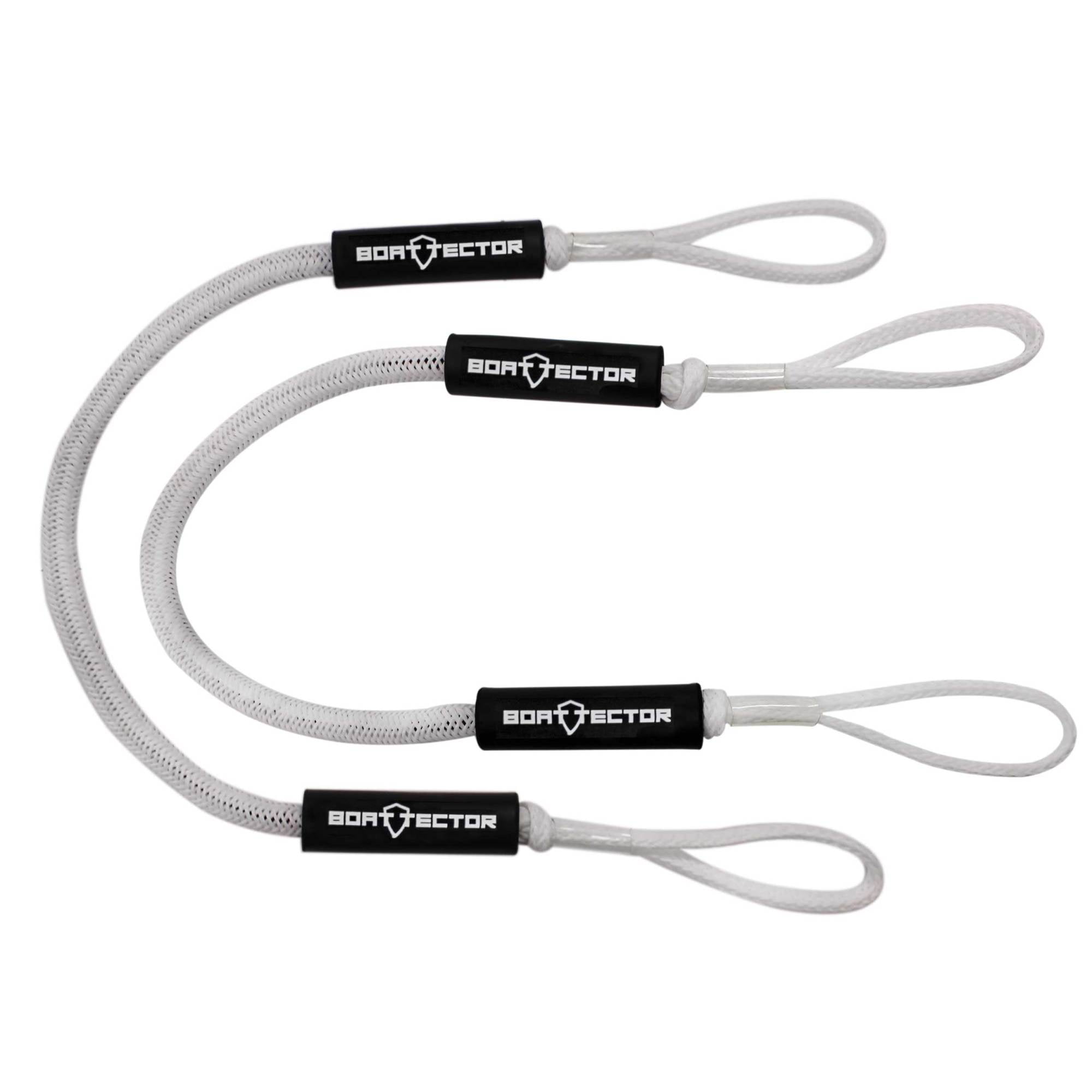 Extreme Max 3006.2708 BoatTector Bungee Dock Line Value 2-Pack - 5', White