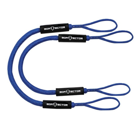 Extreme Max 3006.2719 BoatTector Bungee Dock Line Value 2-Pack - 6', Blue