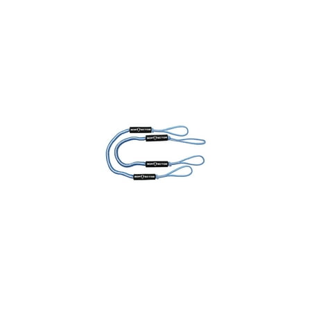Extreme Max 3006.2735 BoatTector Bungee Dock Line Value 2-Pack - 4', Blue/White