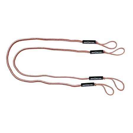 Extreme Max 3006.3086 BoatTector Bungee Dock Line Value 2-Pack - 8', Red/White
