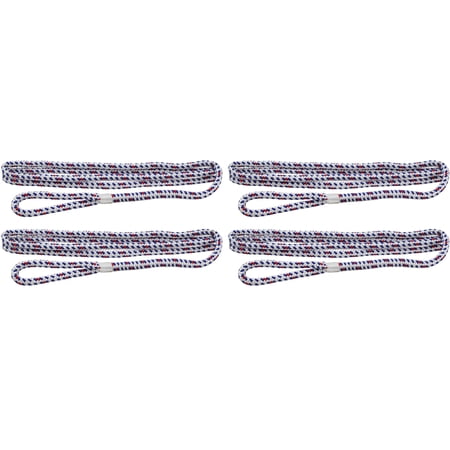 Extreme Max 3006.3418 BoatTector Premium Double Braid Nylon Fender Line Value 4-Pack - 3/8" x 6', Old Glory