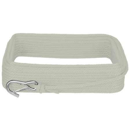 Extreme Max 3006.3428 BoatTector Solid Braid MFP Anchor Line with Snap Hook - 1/2" x 100', White