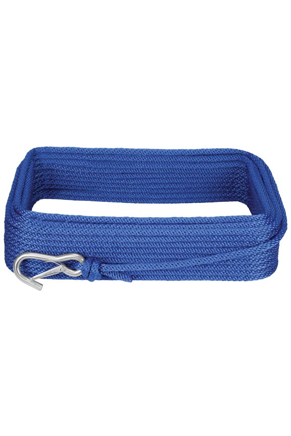 3006.3452 BoatTector Solid Braid MFP Anchor Line with Snap Hook - 1/2" x 150', Royal Blue