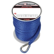Extreme Max 3006.3482 BoatTector Solid Braid MFP Anchor Line with Thimble - 1/2" x 150, Royal Blue