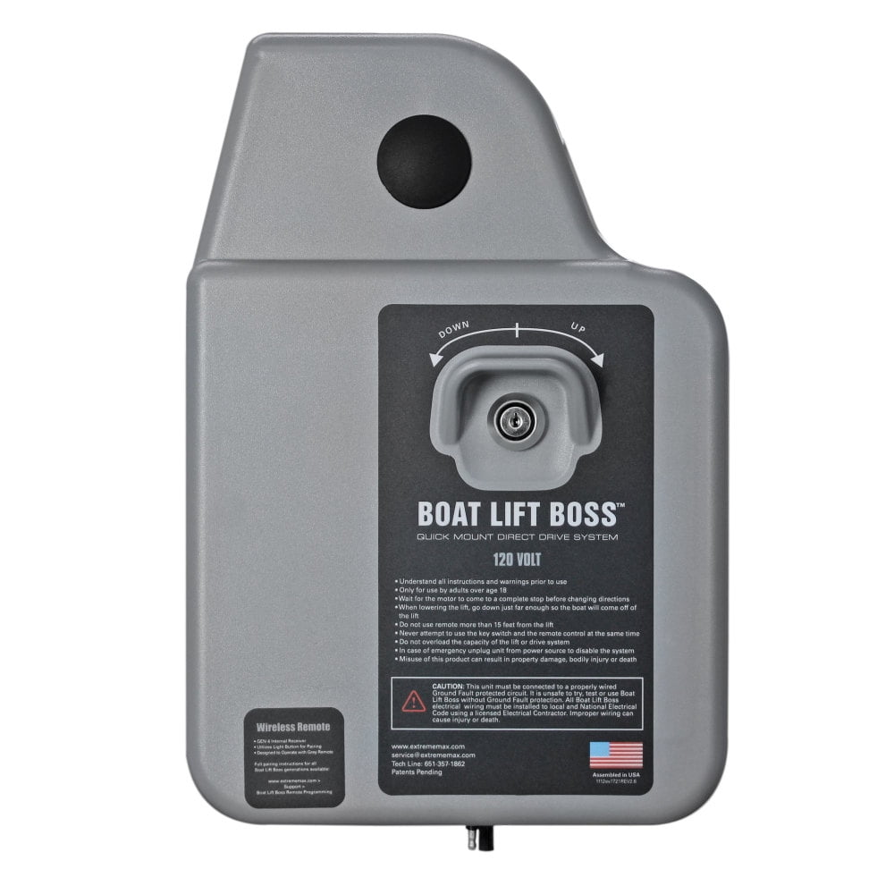 Extreme Max 3006.4512 Boat Lift Boss Direct Drive System 120V with
