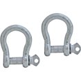 thumbnail image 1 of Extreme Max 3006.6605 Galvanized Steel Anchor Shackle - 5/16" (Pack of 2), 1 of 5