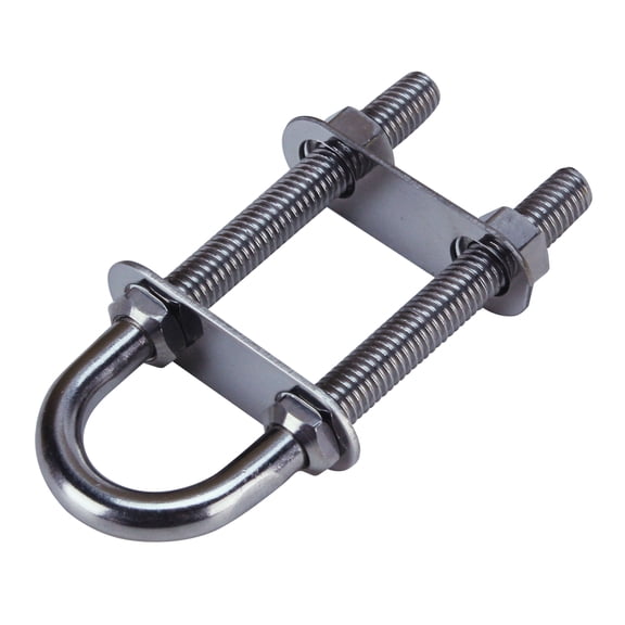 Extreme Max 3006.6768 Stainless Steel Bow Eye 1 Eye Diameter, 2-3/4 Twin Shank