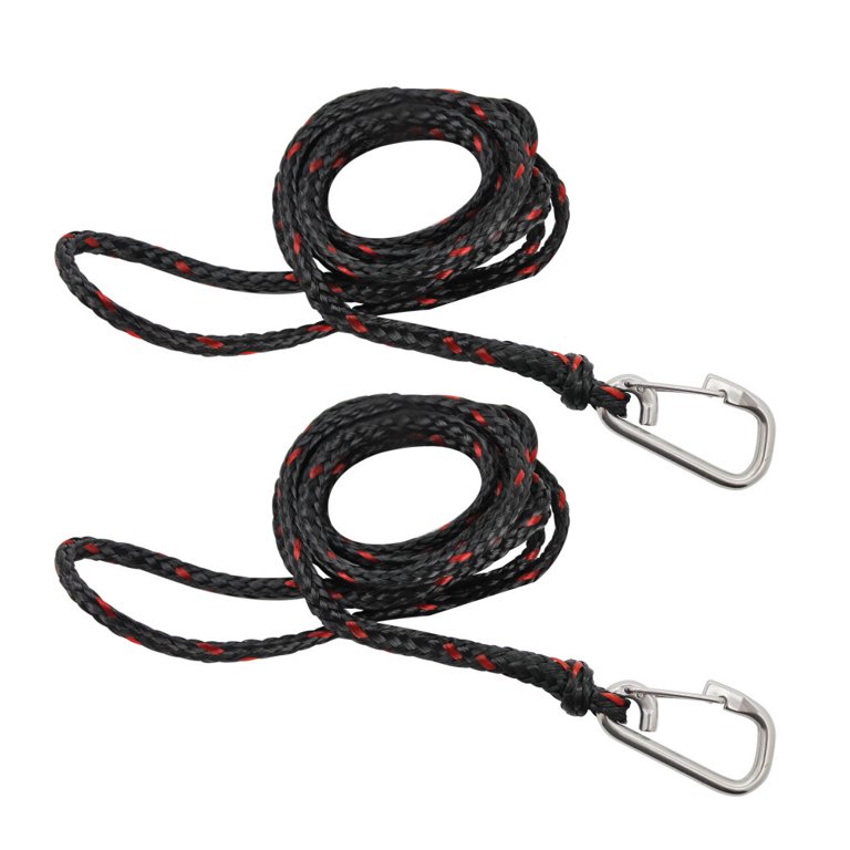 Extreme Max 3006.6779 PWC 7' Dock Line with Stainless Steel Snap Hook -  Value 2-Pack