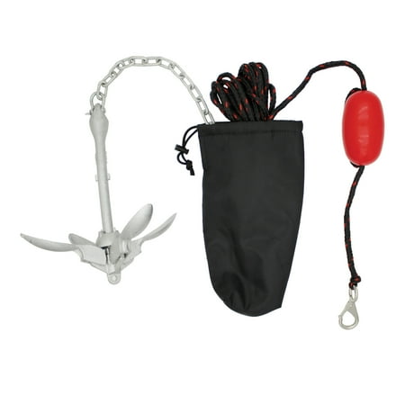 Extreme Max 3006.6785 BoatTector Complete Deluxe Grapnel Anchor Kit for Small Boats, Kayaks, PWC, Jet Ski, Paddle Boards, etc. - 3.5 lbs.