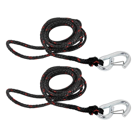 Extreme Max 3006.6803 PWC 9' Dock Line with Zinc-Plated Snap Hook - Value 2-Pack