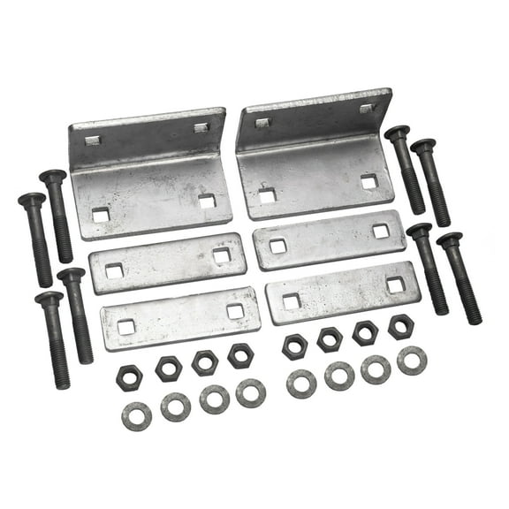 Extreme Max 3006.6838 Galvanized Dock Inside Corner Bracket Kit - Pack of 2