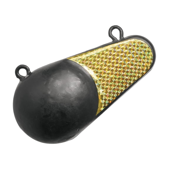 Extreme Max 3006.6882 Coated Keel-Style Downrigger Weight - 8 lbs. with Gold Flash