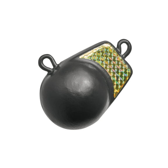Extreme Max 3006.6894 Coated Ball-with-Fin Downrigger Weight - 4 lbs. with Gold Flash