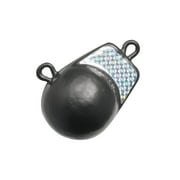 Extreme Max 3006.6897 Coated Ball-with-Fin Downrigger Weight - 4 lbs. with Silver Flash