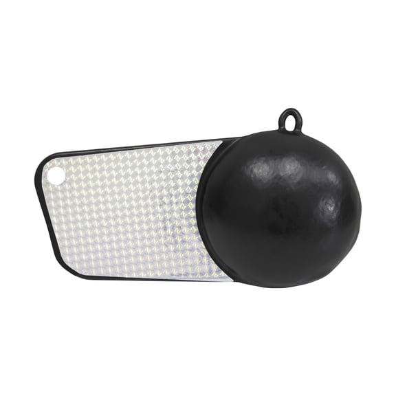 Extreme Max 3006.6987 Coated Pancake Downrigger Weight - 10 lbs. with Silver Flash