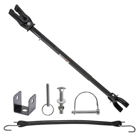 Extreme Max 3006.7191 Universal Adjustable Shock Absorbing Transom Saver with Roller Mount & Trailer Frame Mount - 25" to 30"