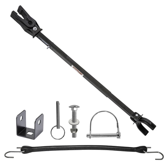 Extreme Max 3006.7191 Universal Adjustable Shock Absorbing Transom Saver with Roller Mount & Trailer Frame Mount - 25" to 30"