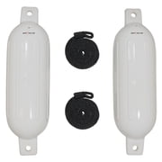 Extreme Max 3006.7201 BoatTector Inflatable Fender Value 2-Pack - 6.5" x 22", White