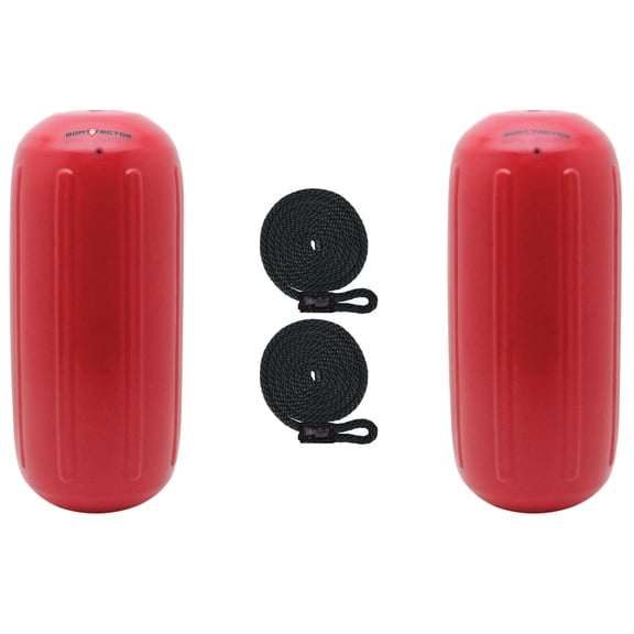Extreme Max 3006.7462.2 BoatTector HTM Inflatable Fender Value 2-Pack - 6.5" x 15", Bright Red