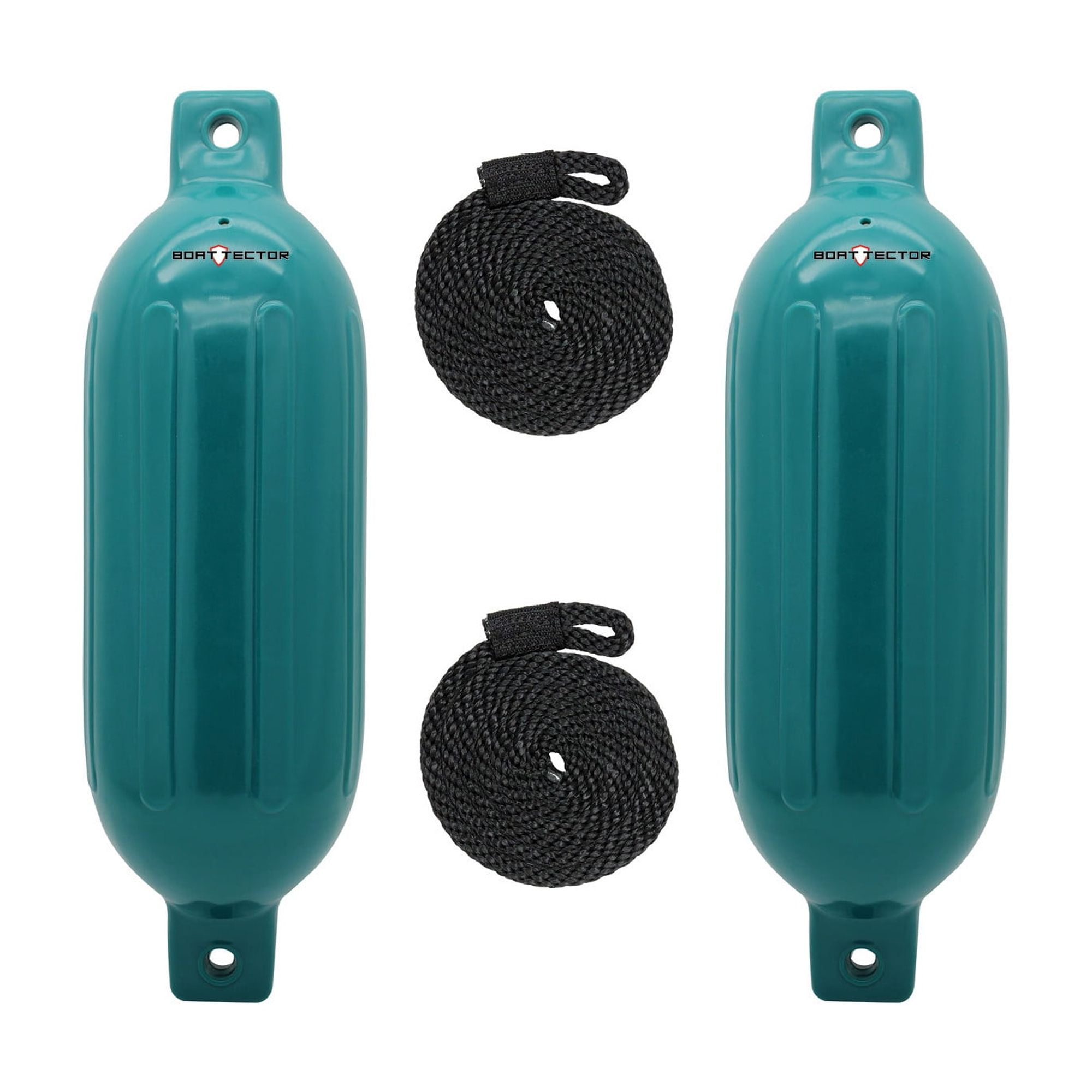 Extreme Max 3006.7578 BoatTector Inflatable Fender Value 2-Pack - 4.5" x 16", Teal