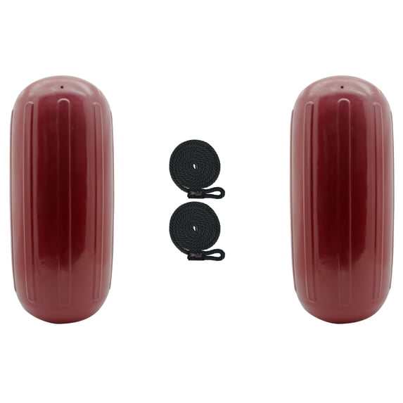 Extreme Max 3006.7724.2 BoatTector HTM Inflatable Fender Value 2-Pack - 6.5" x 15", Cranberry