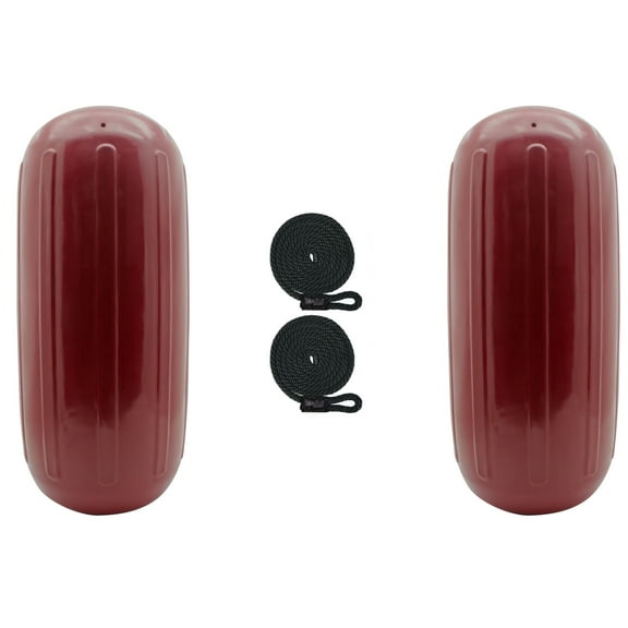Extreme Max 3006.7739.2 BoatTector HTM Inflatable Fender Value 2-Pack - 8.5" x 20", Cranberry