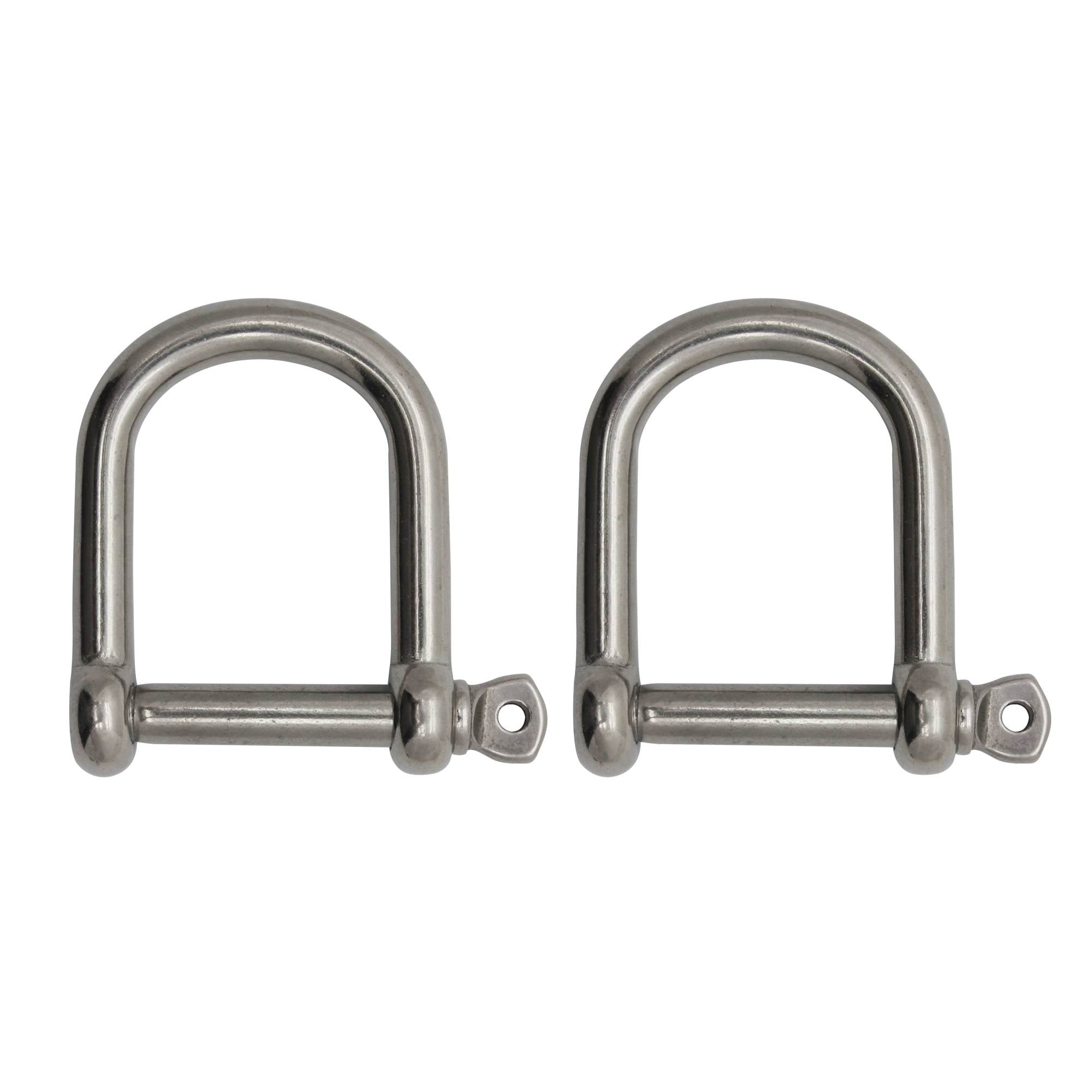 Extreme Max 3006.8234.2 BoatTector Stainless Steel Wide D Shackle - 1/2", 2-Pack
