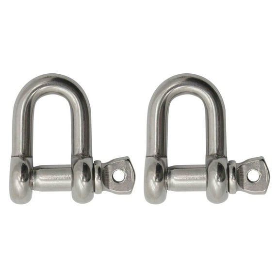Extreme Max 3006.8269.2 BoatTector Stainless Steel Chain Shackle - 7/16", 2-Pack