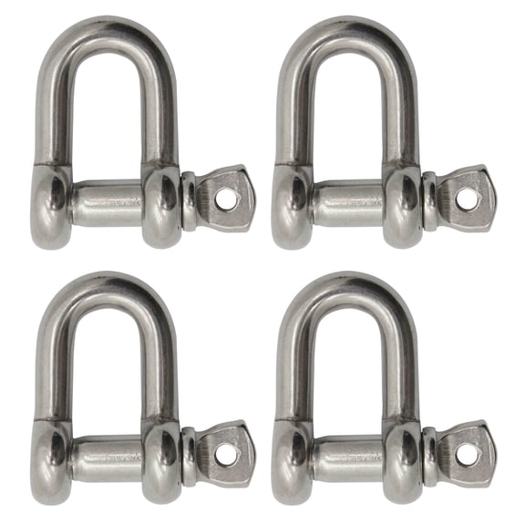 Extreme Max 3006.8269.4 BoatTector Stainless Steel Chain Shackle - 7/16", 4-Pack