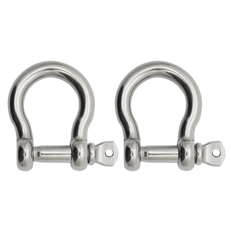 Extreme Max 3006.8294.2 BoatTector Stainless Steel Bow Shackle - 3/8", 2-Pack