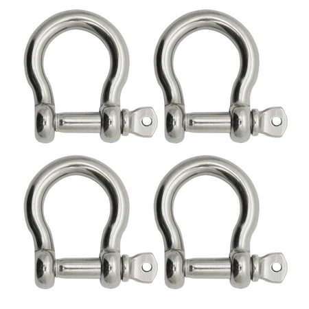 Extreme Max 3006.8306.4 BoatTector Stainless Steel Bow Shackle - 7/8", 4-Pack