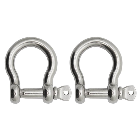 Extreme Max 3006.8309.2 BoatTector Stainless Steel Bow Shackle - 1", 2-Pack