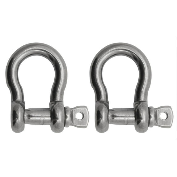 Extreme Max 3006.8312.2 BoatTector Stainless Steel Anchor Shackle - 1/4", 2-Pack