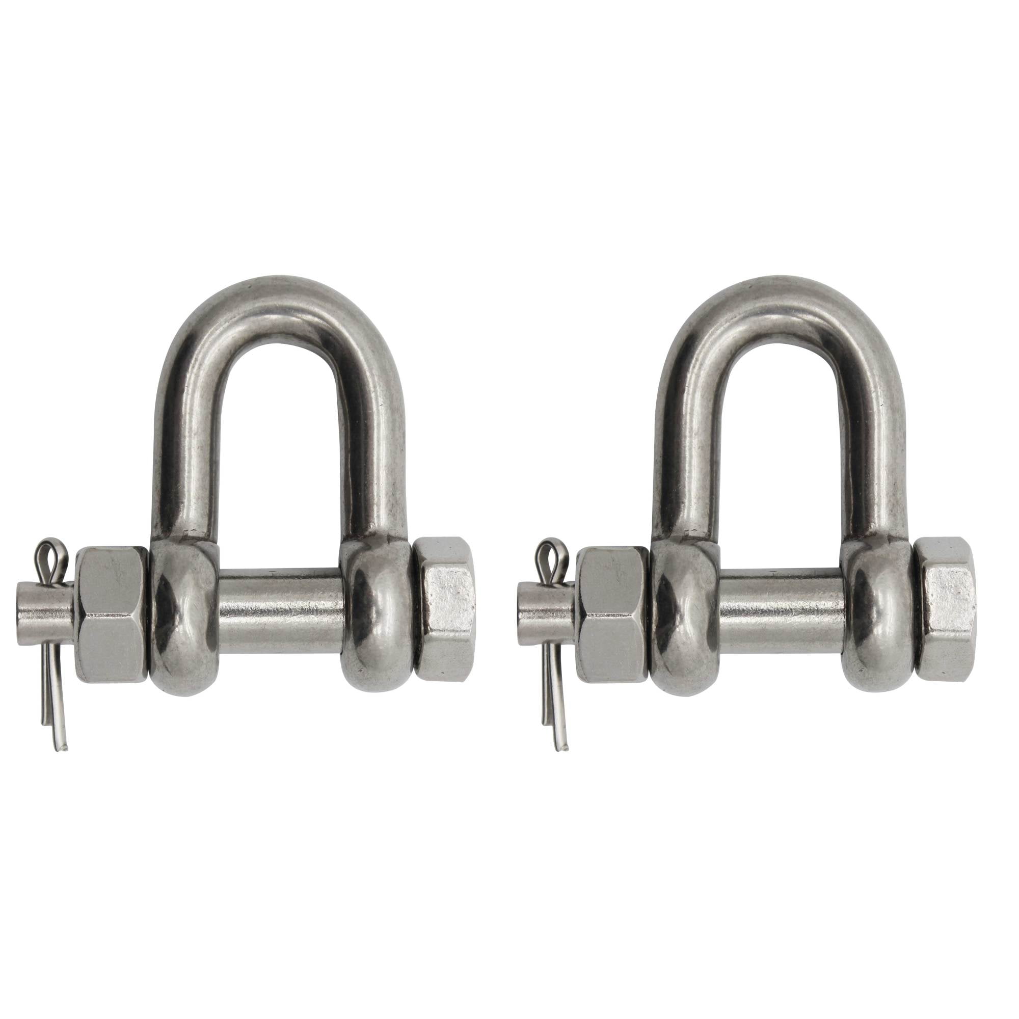 Extreme Max 3006.8354.2 BoatTector Stainless Steel Bolt-Type Chain Shackle - 5/8", 2-Pack