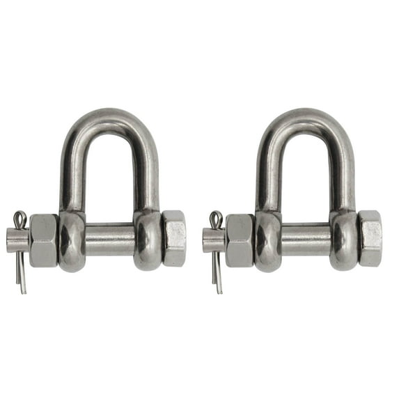 Extreme Max 3006.8354.2 BoatTector Stainless Steel Bolt-Type Chain Shackle - 5/8", 2-Pack