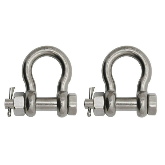 Extreme Max 3006.8381.2 BoatTector Stainless Steel Bolt-Type Anchor Shackle - 5/8", 2-Pack