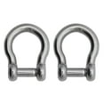 thumbnail image 1 of Extreme Max 3006.8414.2 BoatTector Stainless Steel Bow Shackle with No-Snag Pin - 1/2", 2-Pack, 1 of 5
