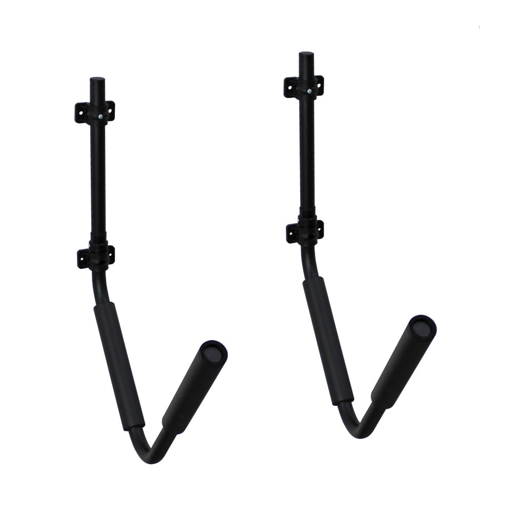 Black Aluminum Folding Kayak Storage Cradle with Foam Padding