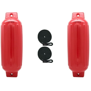 Extreme Max 3006.8538.2 BoatTector Inflatable Fender Value 2-Pack - 10" x 30", Red