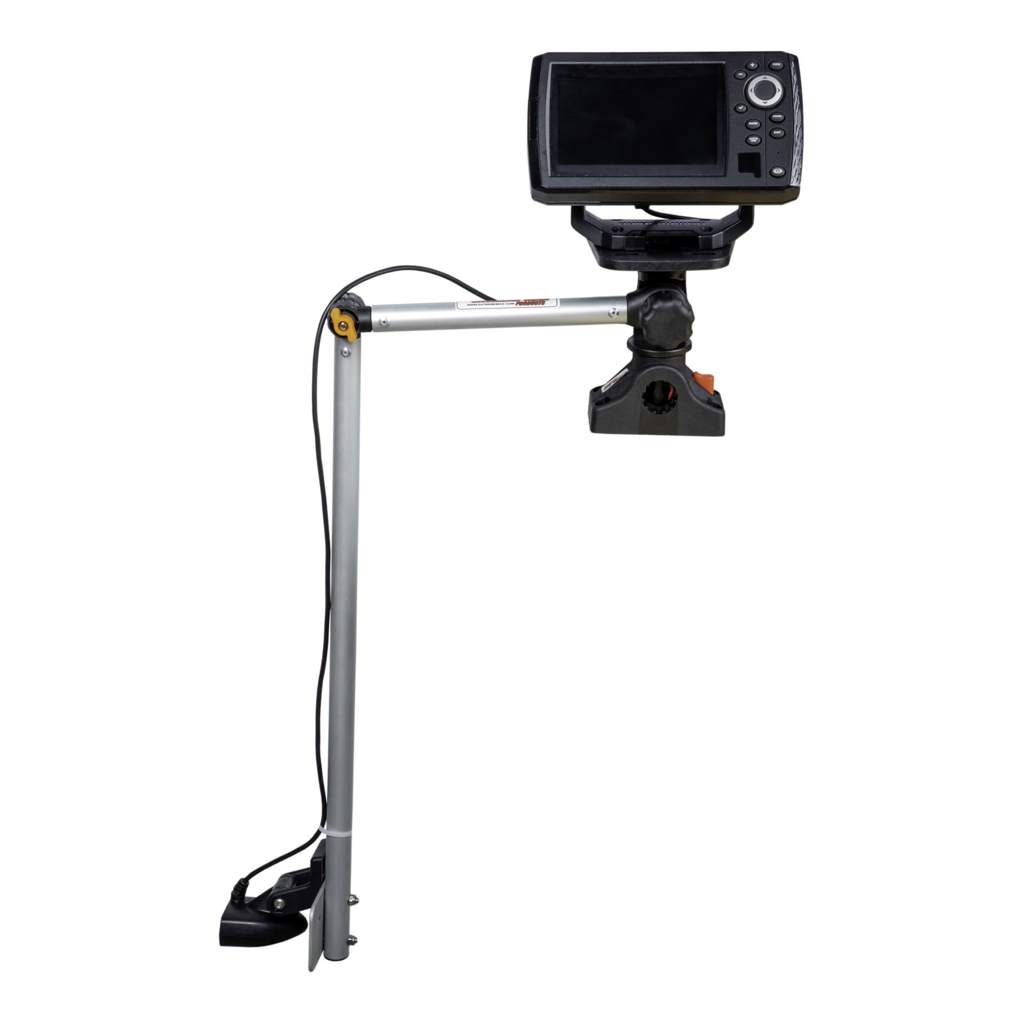 Extreme Max 3006.8652 Portable Foldable Transducer Arm with Fish Finder Bracket for Kayaks & SUP